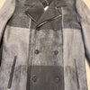 Kashani Men's Charcoal Double Breasted 3/4 Shearling Coat - Dudes Boutique