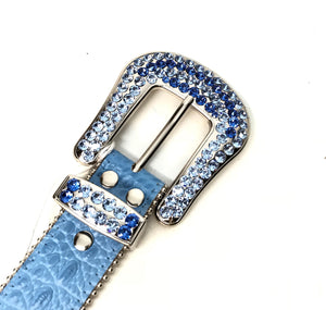 b.b. Simon Ocean Two Tone Crystal Belt - Dudes Boutique