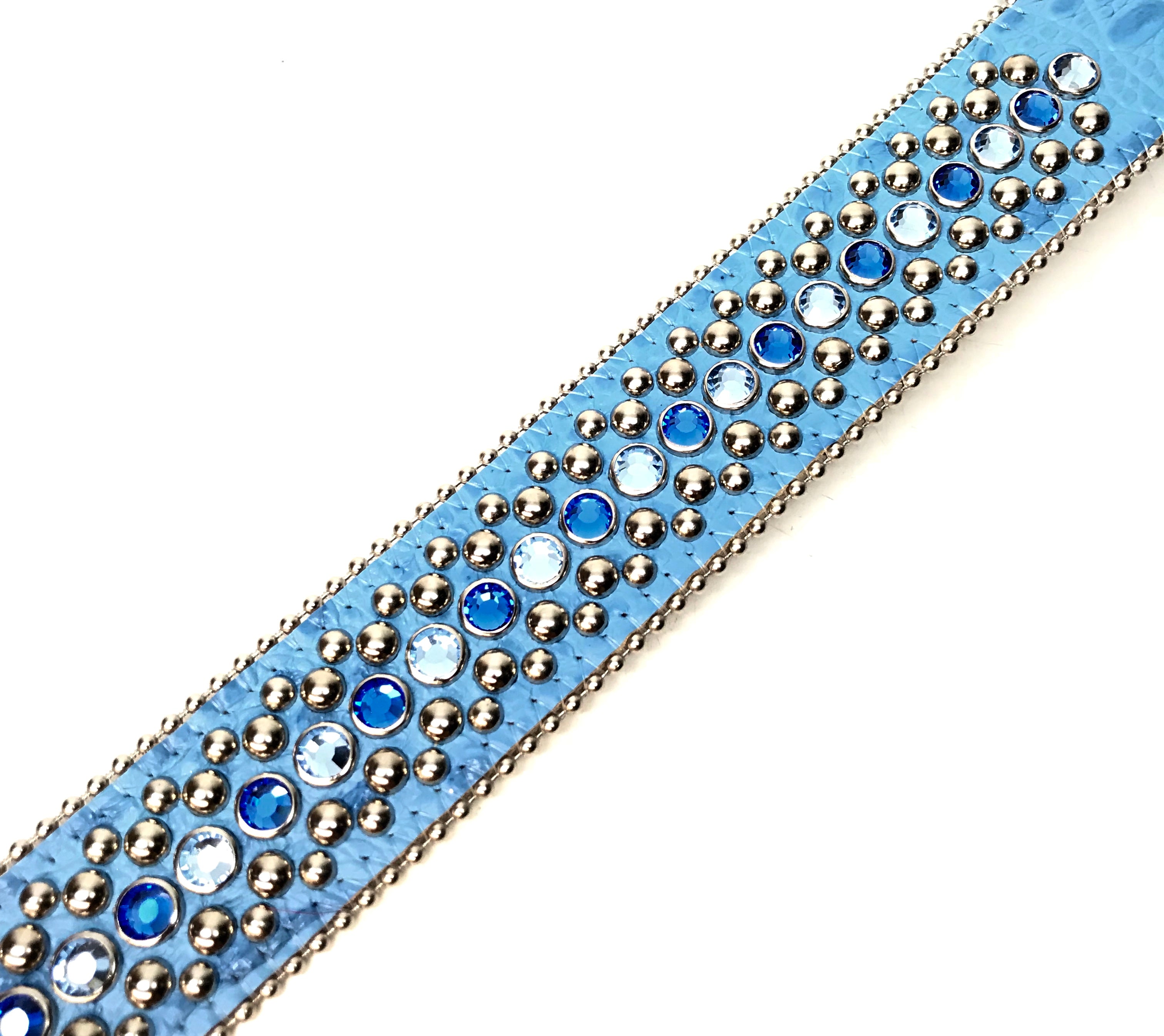 b.b. Simon Ocean Two Tone Crystal Belt - Dudes Boutique