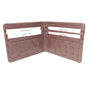 Kashani Ostrich Quill Bifold Wallet - Dudes Boutique