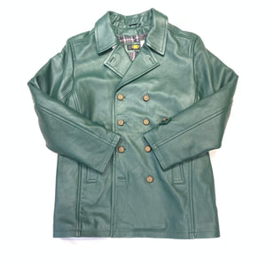 Jakewood Forest Green Lambskin Trench Coat - Dudes Boutique