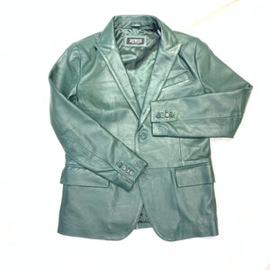 Jakewood Forest Green Lambskin Blazer - Dudes Boutique