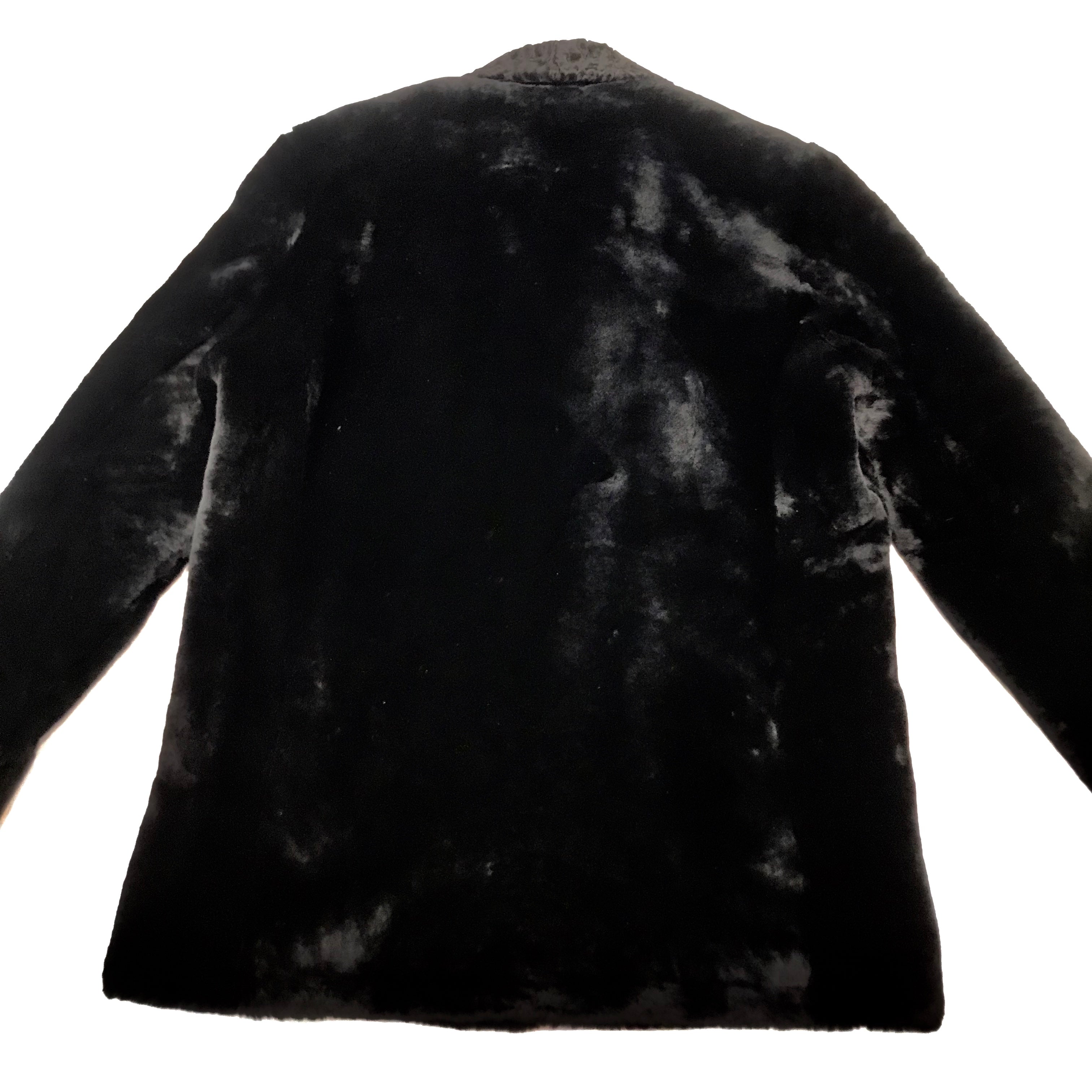 Kashani Black Persian Lambskin Peacoat Shearling - Dudes Boutique