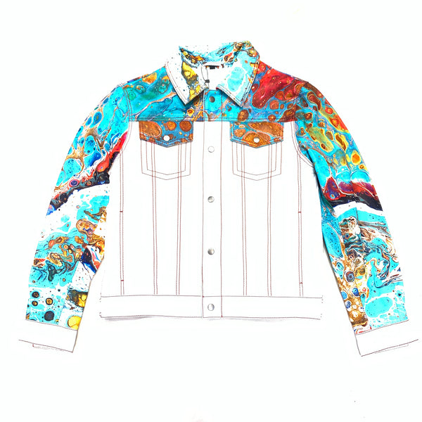 Kashani Ocean White Jacket - Dudes Boutique