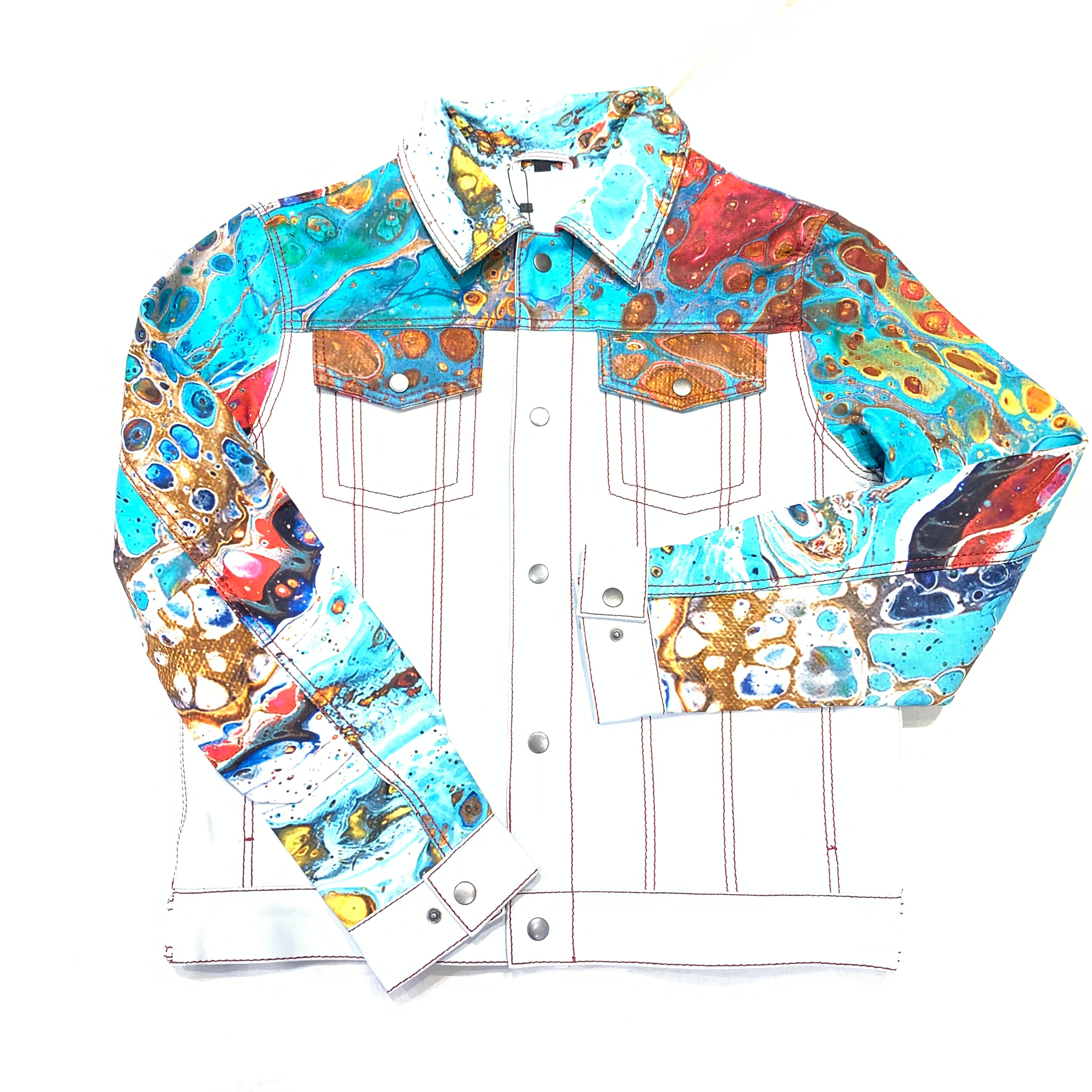 Kashani Ocean White Jacket - Dudes Boutique