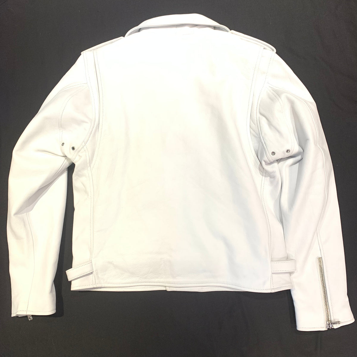 Kashani Classic White Biker Jacket - Dudes Boutique