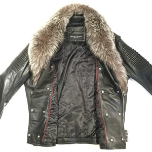 Mason & Copper Fox Collar Biker Jacket - Dudes Boutique