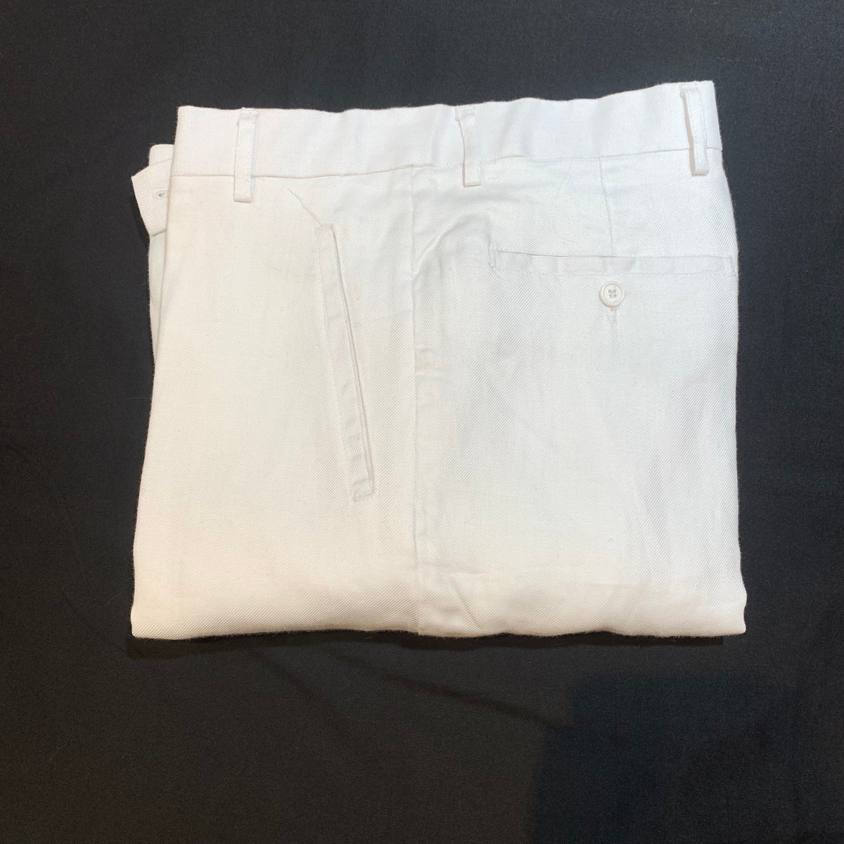 Lanzzino Men's White High-End Trouser - Dudes Boutique