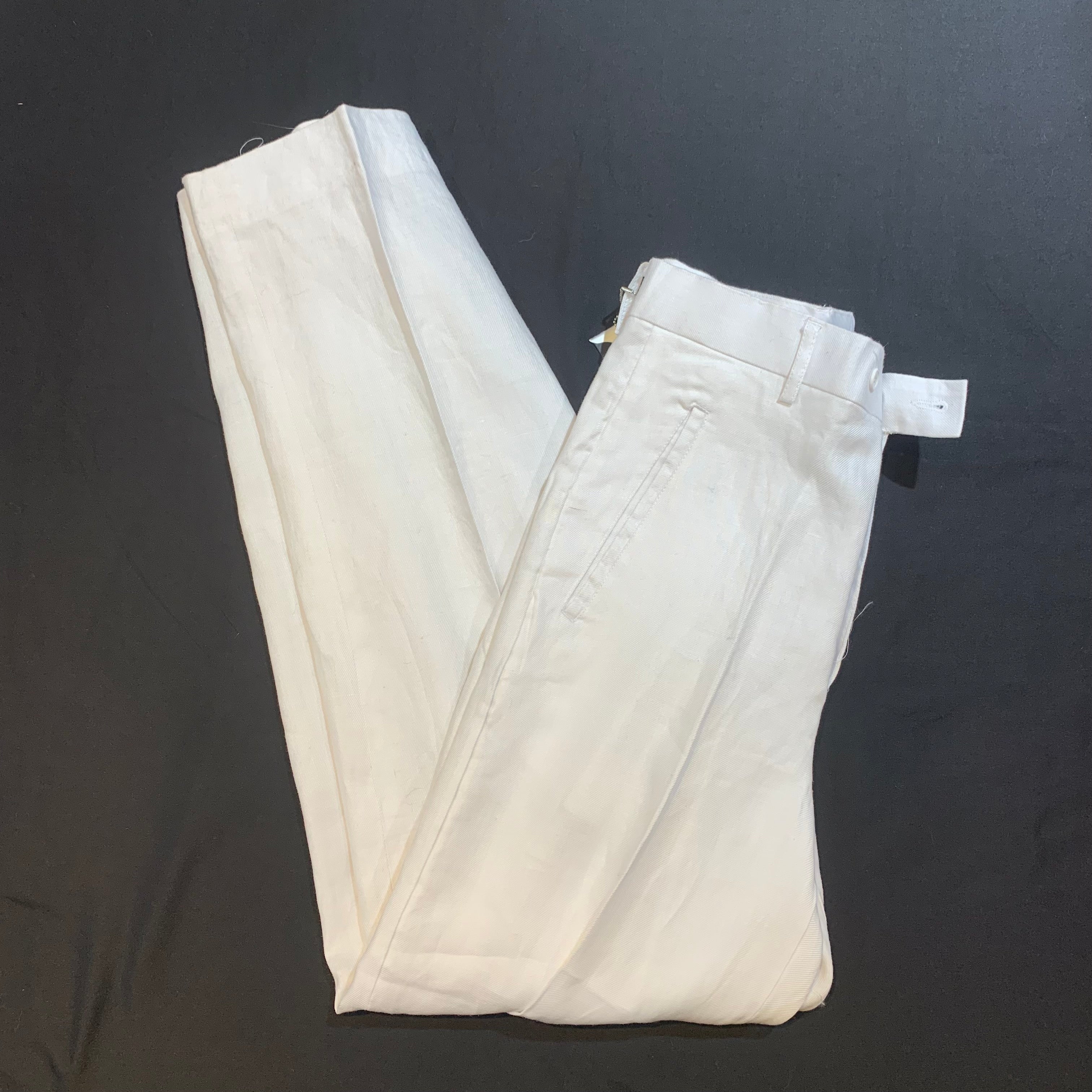 Lanzzino Men's White High-End Trouser - Dudes Boutique