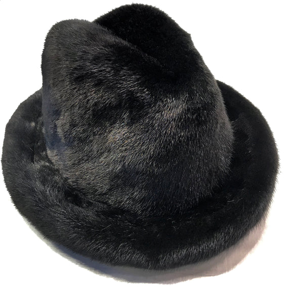 Kashani Men's Black Full Mink Top Hat - Dudes Boutique