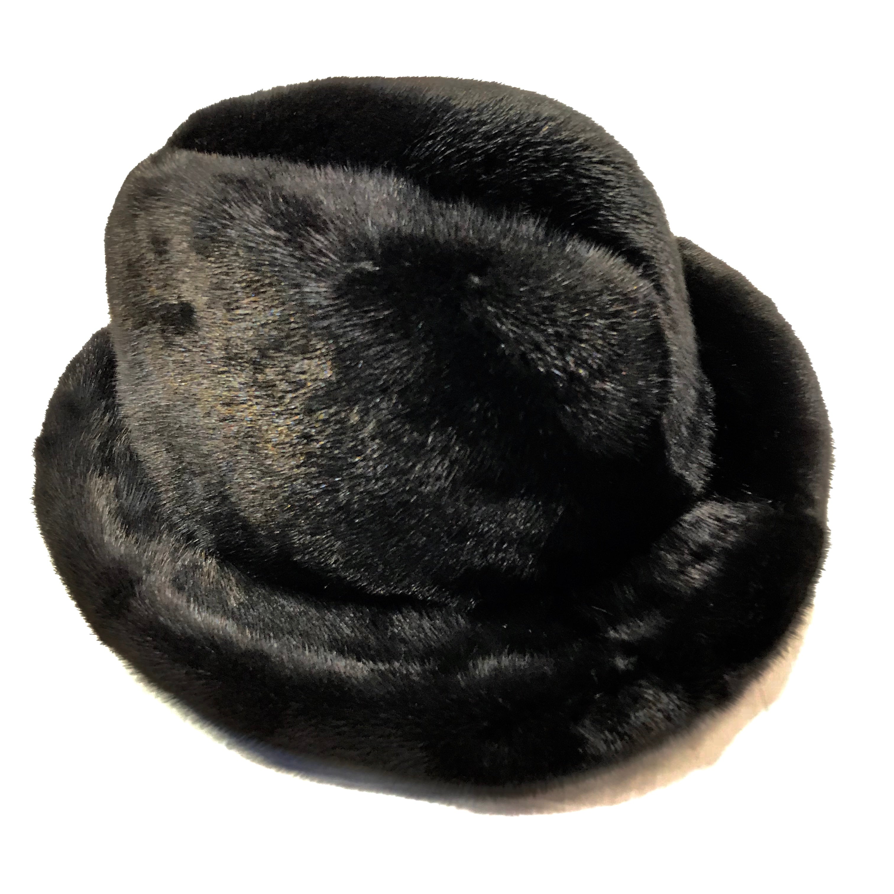 Kashani Men's Black Full Mink Fur Top Hat - Dudes Boutique