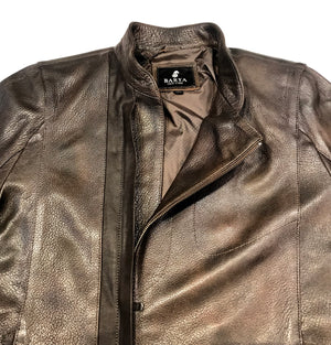 Barya NewYork Rustic Lambskin Asymmetric Jacket - Dudes Boutique