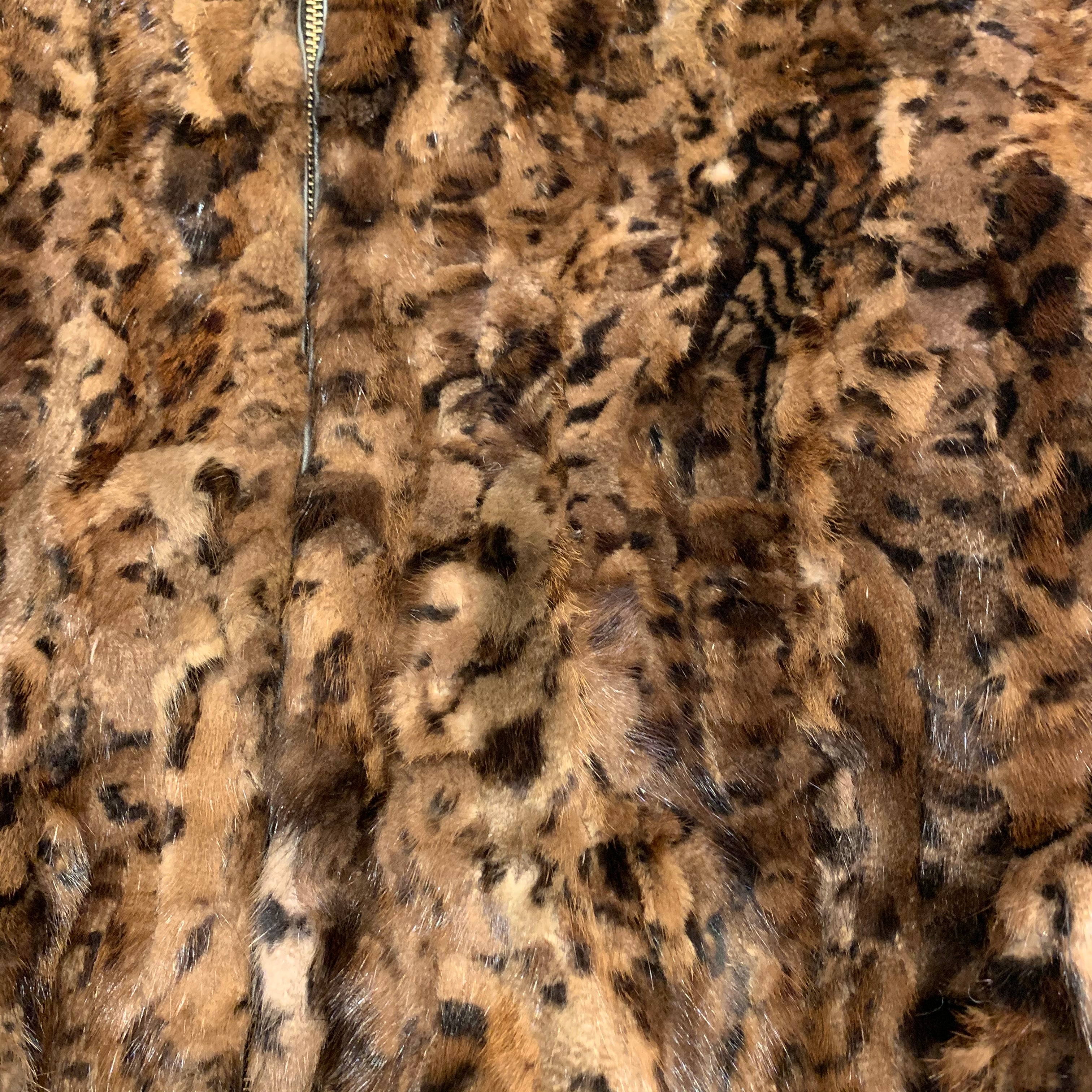 Kashani Men's Leopard Print Mink Fur Coat - Dudes Boutique