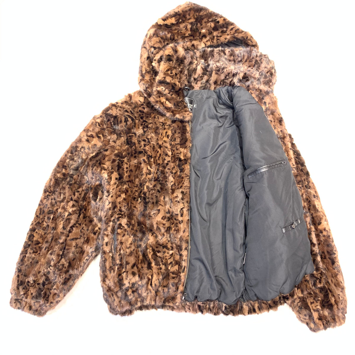 Kashani Men's Leopard Print Mink Fur Coat - Dudes Boutique