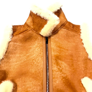 Kashani Men's Cognac Shearling Vest - Dudes Boutique