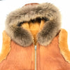 Kashani Cognac Fox Fur Shearling Vest - Dudes Boutique