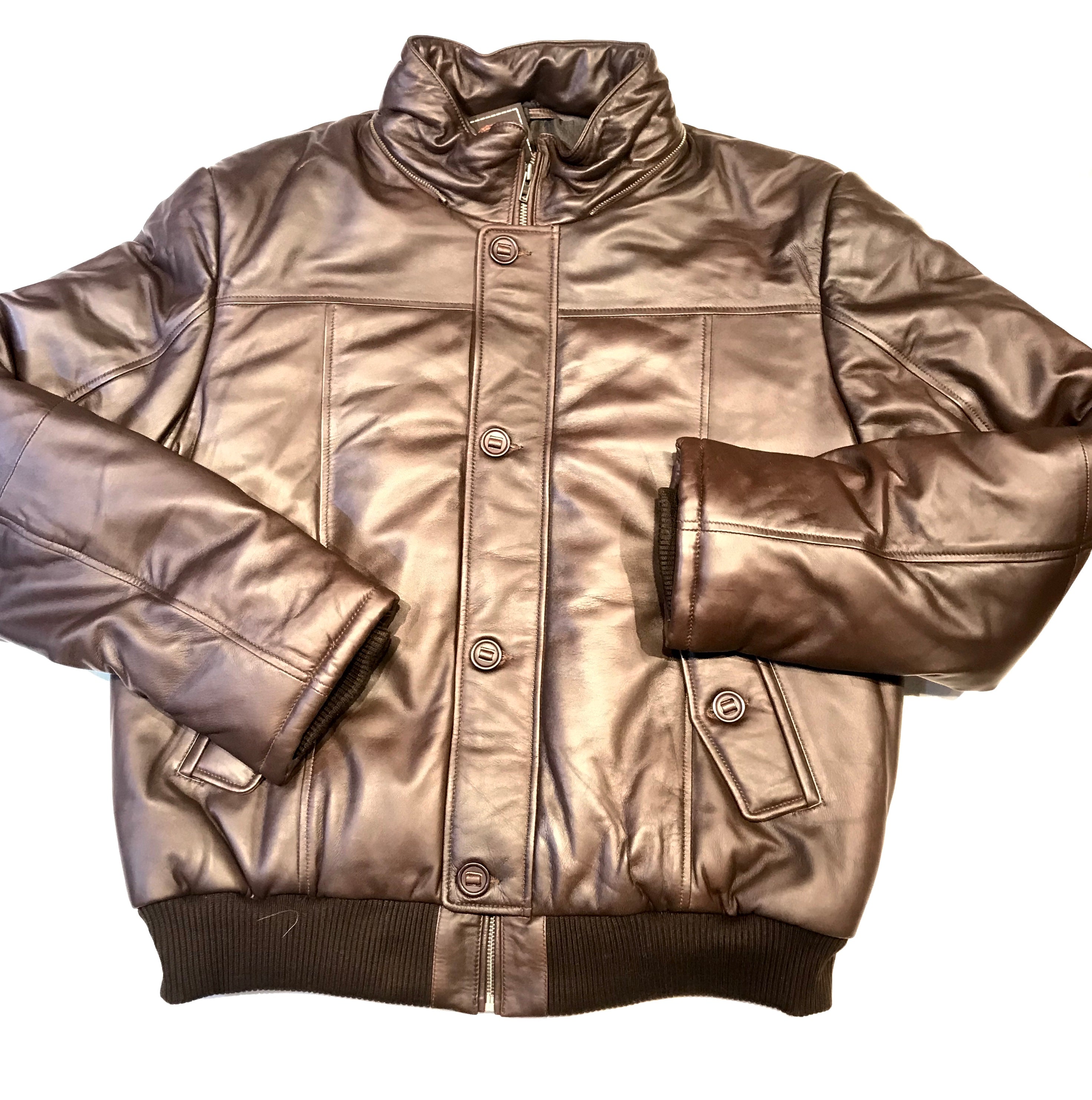 Kashani Brown Fox Fur Lambskin Parka Jacket - Dudes Boutique