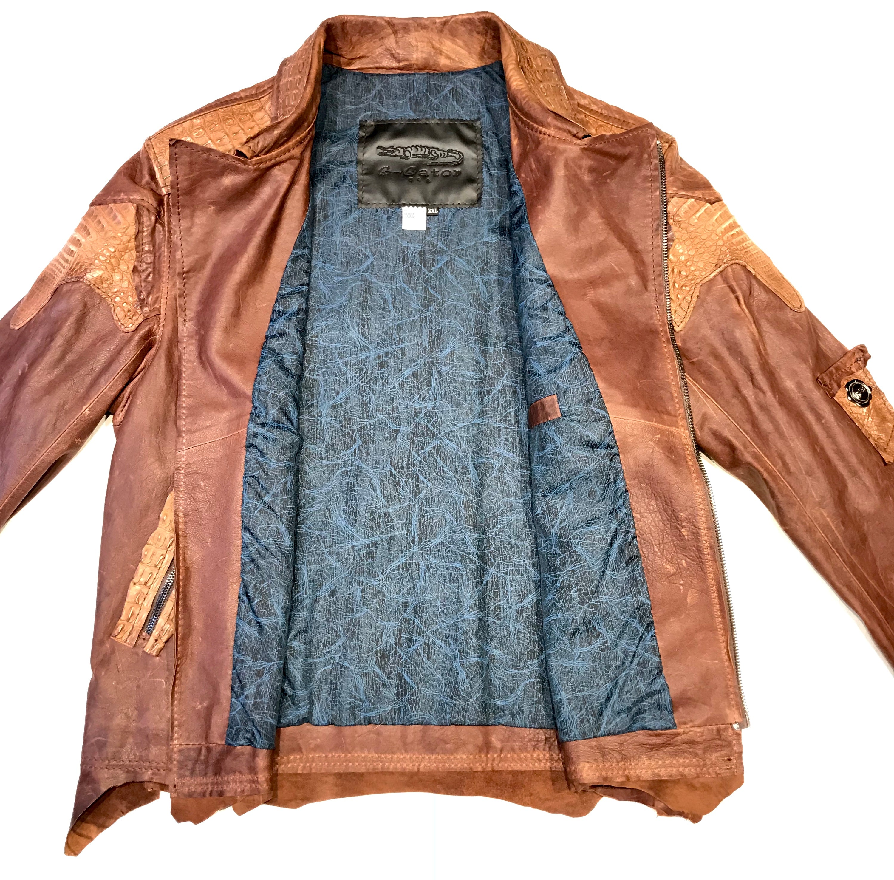 Kashani Raw Alligator Custom Biker Jacket - Dudes Boutique