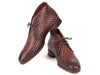 Paul Parkman Men's Brown Woven Leather Chukka Boots - Dudes Boutique