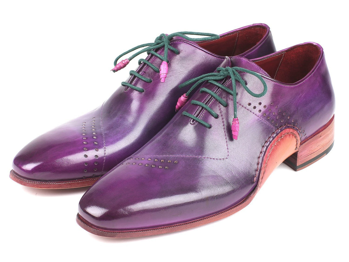 Paul Parkman Opanka Construction Purple Hand-Painted Oxfords - Dudes Boutique
