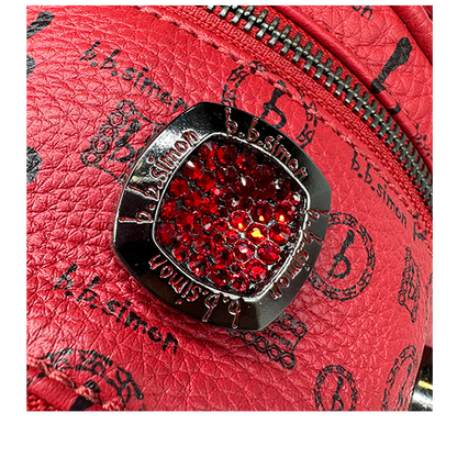 b.b. Simon Medium Backpack - Red - Dudes Boutique