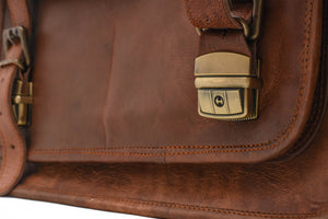 Johnny Fly Co. Leather Business Laptop Messenger - Dudes Boutique