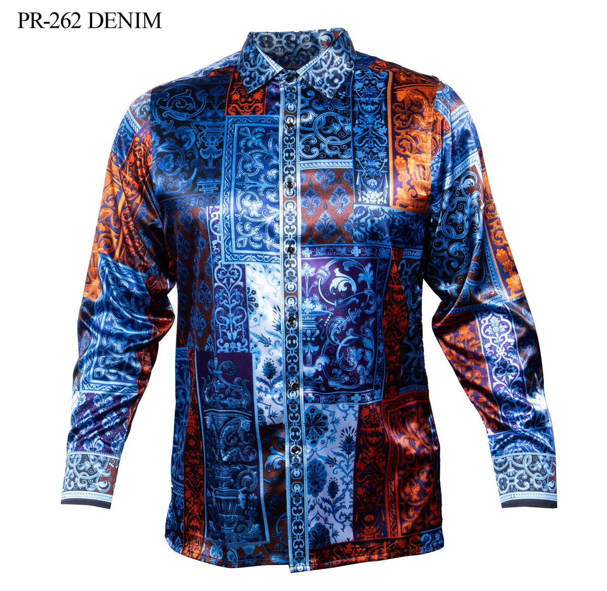 Prestige Paisley Block Button Up Shirt - Dudes Boutique