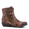 L'ARTISTE 'RODEHA' Brown Leather Ankle Booties - Dudes Boutique