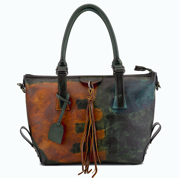 L'ARTISTE Ladies Teal Multi Fring Hand Bag - Dudes Boutique