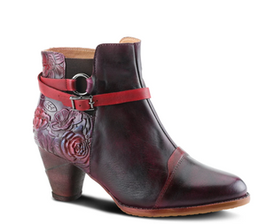 L'ARTISTE Plum Multi Leather Beauti-Plmm BOOTS - Dudes Boutique