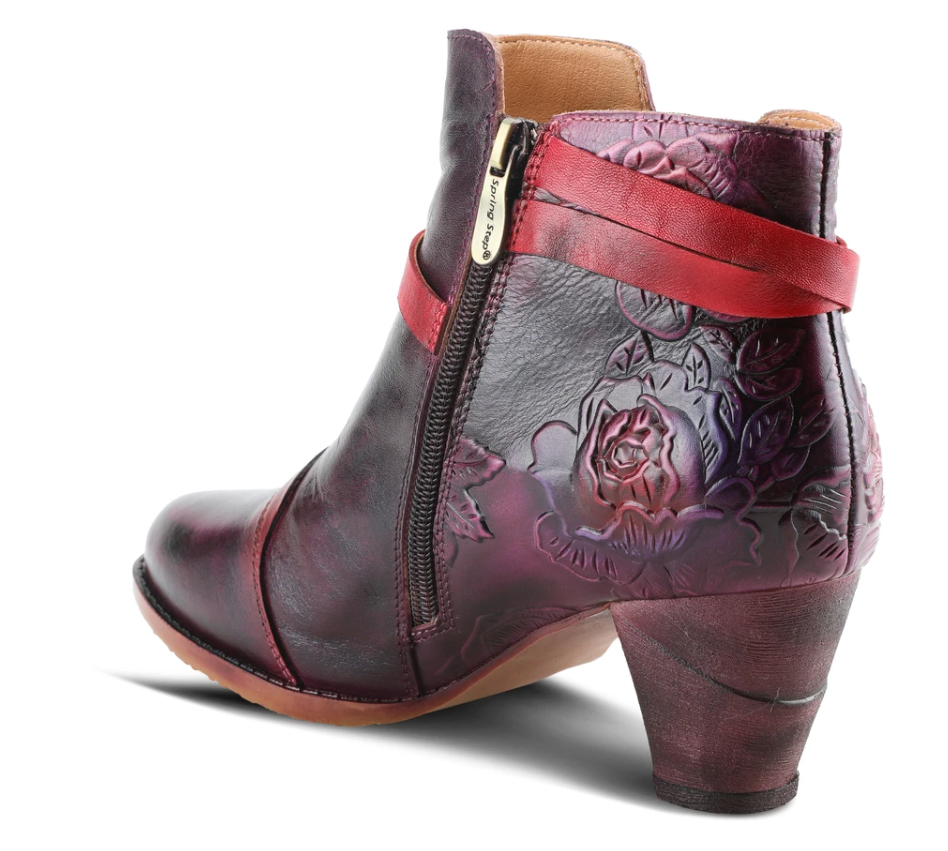 L'ARTISTE Plum Multi Leather Beauti-Plmm BOOTS - Dudes Boutique