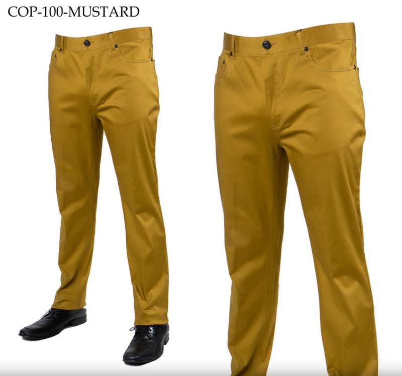 Prestige Men's Mustard High-end Pants - Dudes Boutique