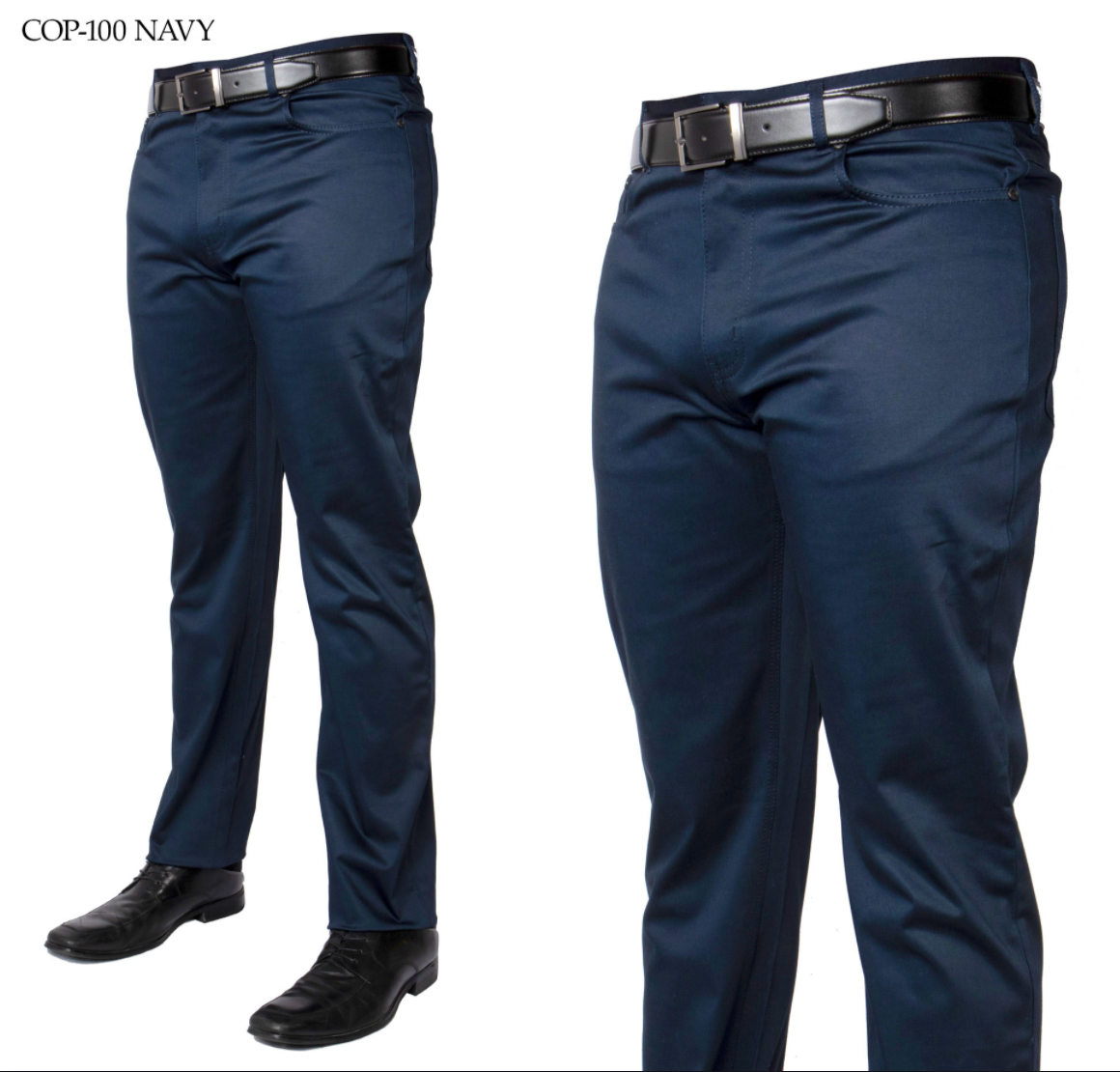 Prestige Men's Navy Blue High-end Pants - Dudes Boutique