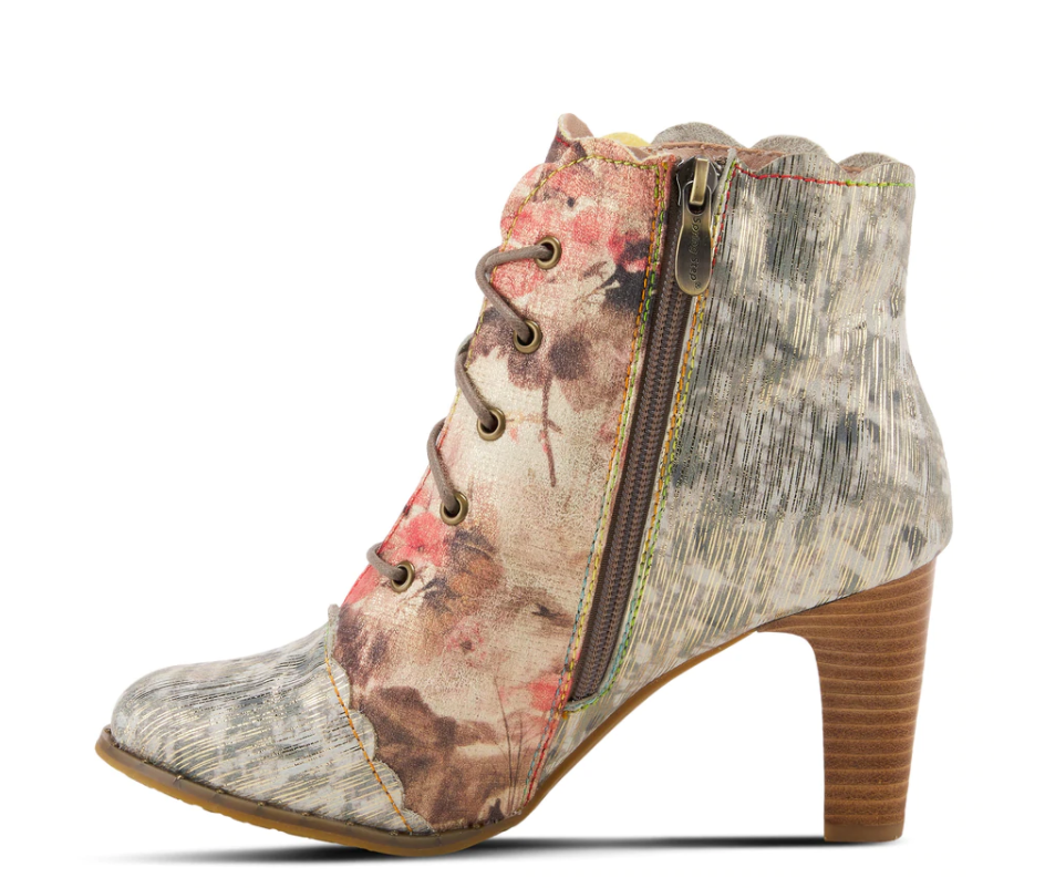 L'ARTISTE ENLIGHTEN-TNM Tan Multi Leather Combo Booties - Dudes Boutique