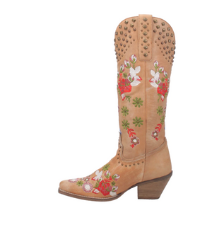 Dingo Women's "POPPY" Leather  Cowgirl Boots - Dudes Boutique