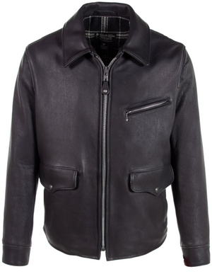 Schott 463 Men's Black U.S Bison Delivery Jacket - Dudes Boutique