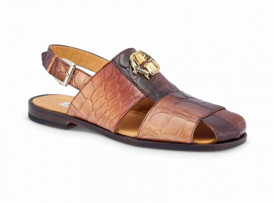 Mauri 5126 Multi Brown Alligator Body Sandal - Dudes Boutique