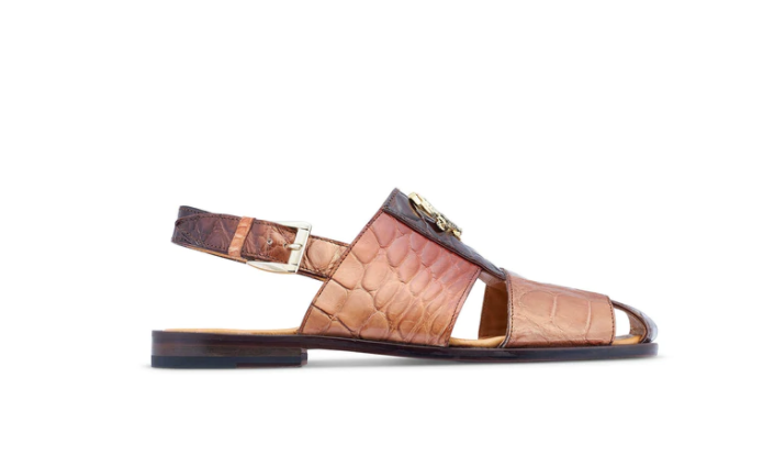 Mauri 5126 Multi Brown Alligator Body Sandal - Dudes Boutique