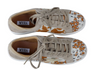 MYRA Women's Cowhide/Suede Silver Studded Low Top Grin Sneakers - Dudes Boutique