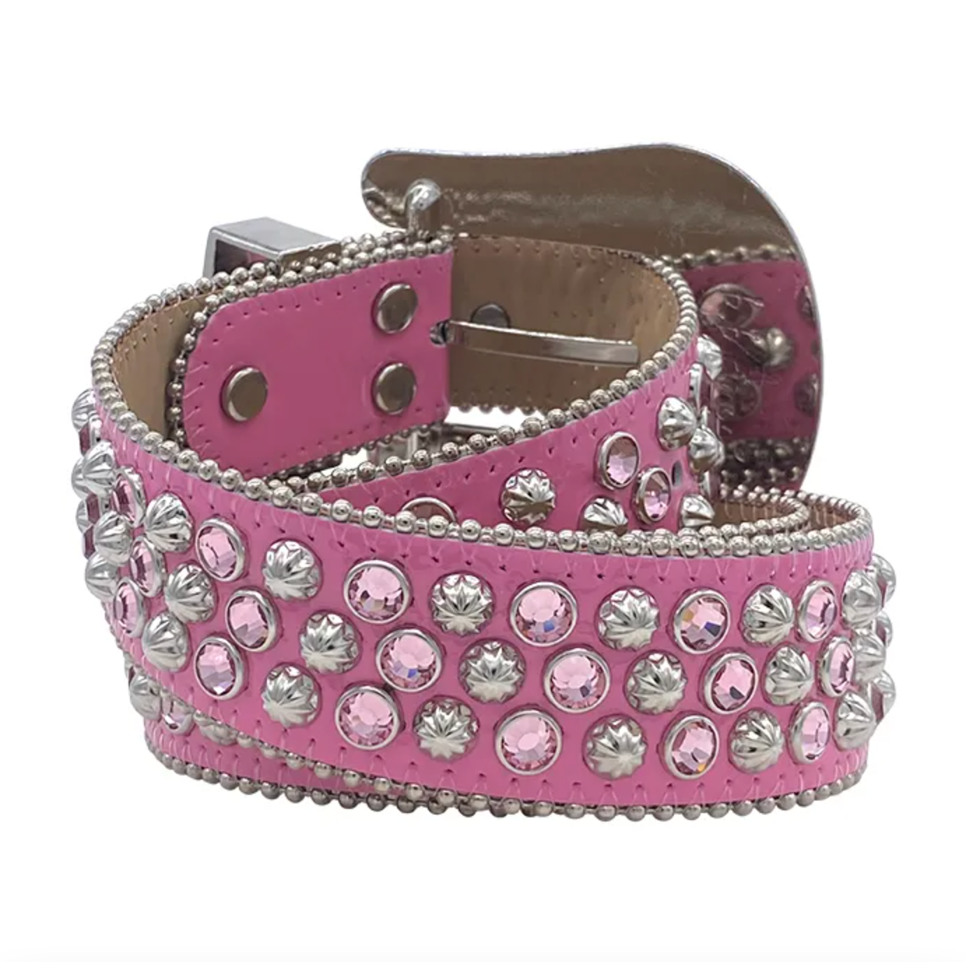 B.b. Simon Lavasan – Bubblegum Pink Crystal Belt – Dudes Boutique