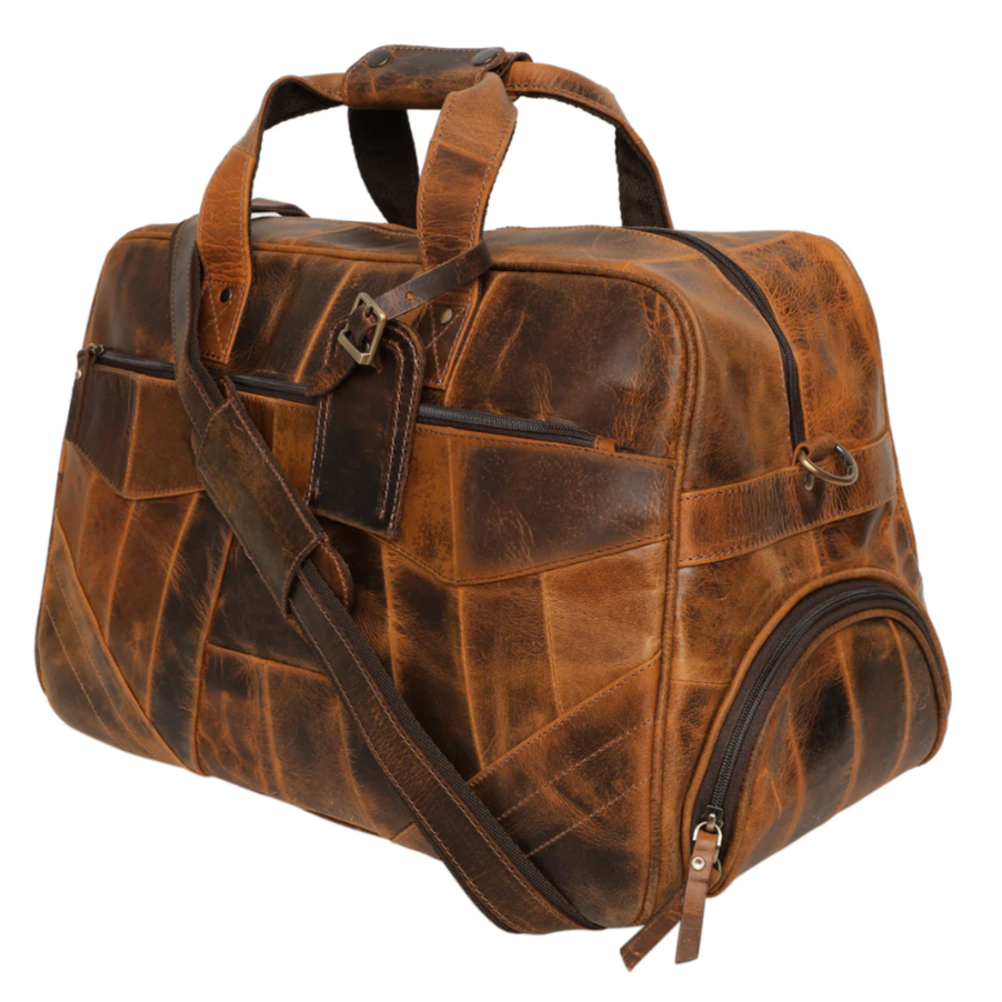 RusticTown John Leather Travel Duffle Bag - Dudes Boutique