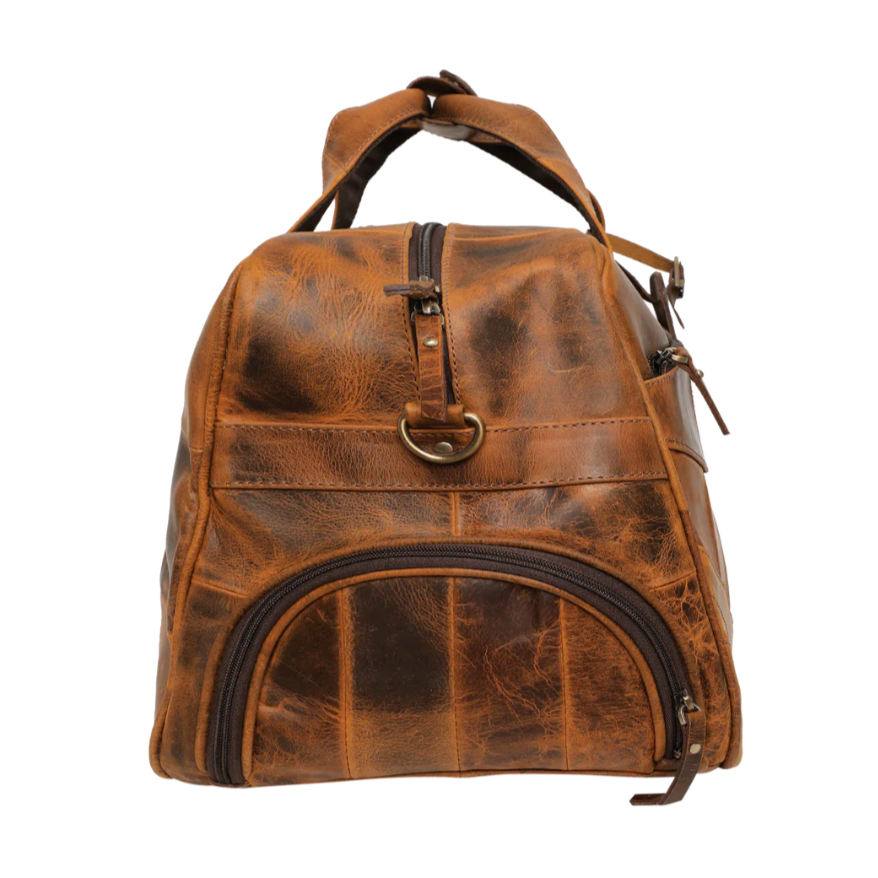 RusticTown John Leather Travel Duffle Bag - Dudes Boutique