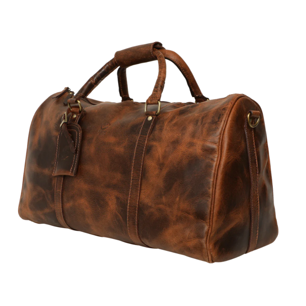 RusticTown Nando Duffle Bag (Mulberry) - Dudes Boutique