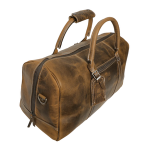 RusticTown Sasha Travel Duffle Bag (Brown) - Dudes Boutique