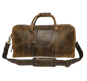 RusticTown Sasha Travel Duffle Bag (Brown) - Dudes Boutique