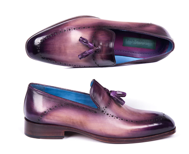 Paul Parkman Men's Tassel Loafer Purple - Dudes Boutique