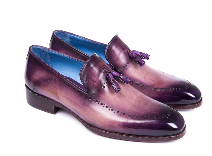 Paul Parkman Men's Tassel Loafer Purple - Dudes Boutique