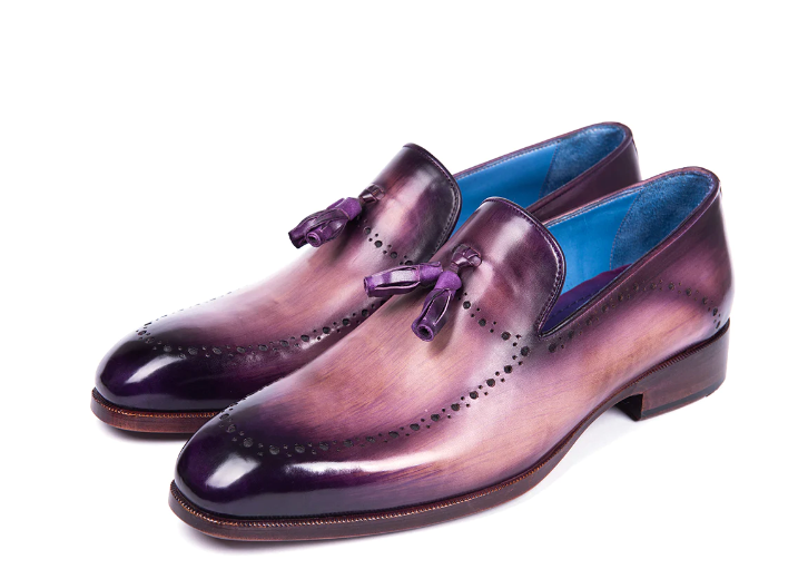 Paul Parkman Men's Tassel Loafer Purple - Dudes Boutique
