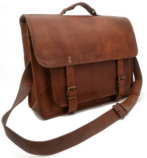 Johnny Fly Co. Leather Business Laptop Messenger - Dudes Boutique