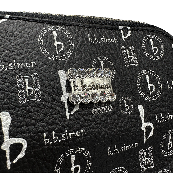 b.b. Simon BB Pattern Sling Bag - Black - Dudes Boutique